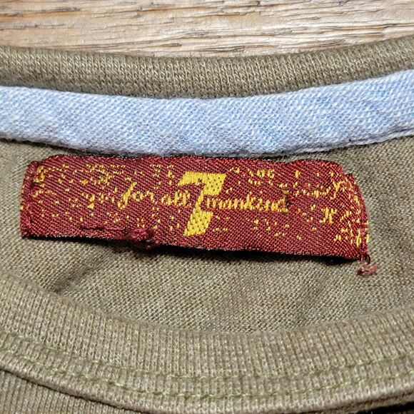 Seven For All Mankind LS Army Green Bodysuit w/ Footies - Picture 8 of 9